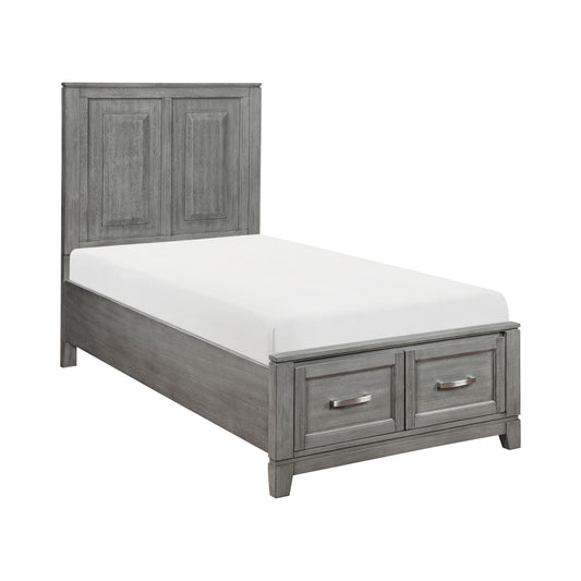 Garretson Twin Platform Storage Bed GREY