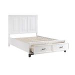 Garretson Queen Storage Platform Bed WHITE