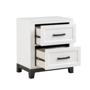 Garretson Night Stand  WHITE