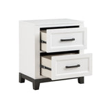 Garretson Night Stand  WHITE