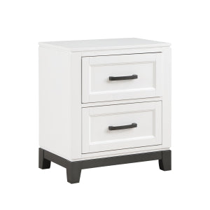 Garretson Night Stand  WHITE