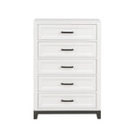 Garretson 5 Drawer Chest WHITE