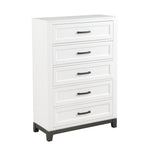 Garretson 5 Drawer Chest WHITE