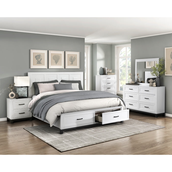Garretson 5 Drawer Chest WHITE