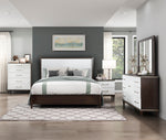 Niles Queen Bed CHERRY/WHITE