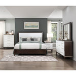 Niles 5 Drawer Chest WHITE/CHERRY