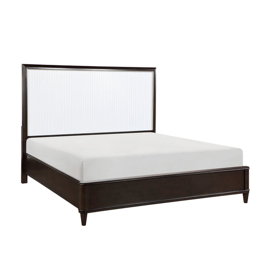 Niles Queen Bed CHERRY/WHITE