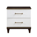 Niles Night Stand WHITE/CHERRY