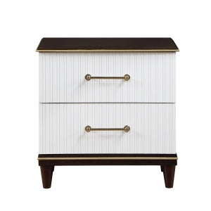 Niles Night Stand WHITE/CHERRY