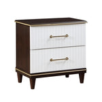 Niles Night Stand WHITE/CHERRY