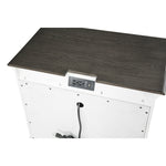 Chesterton Night Stand ANTIQUE WHITE/DARK BROWN