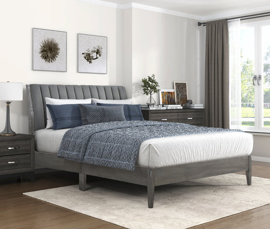 Dade Queen Platform Bed GREY
