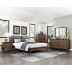 Astrid Queen Platform Bed WALNUT