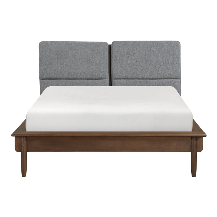 Astrid Queen Platform Bed WALNUT