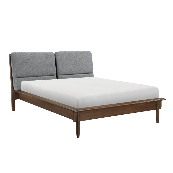 Astrid Queen Platform Bed WALNUT