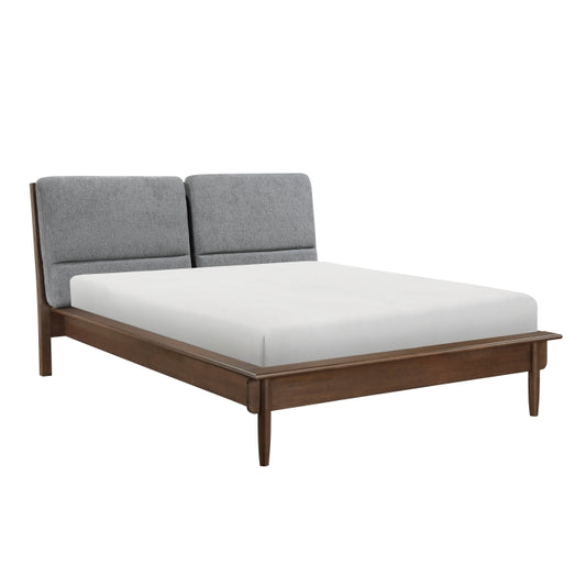 Astrid Queen Platform Bed WALNUT