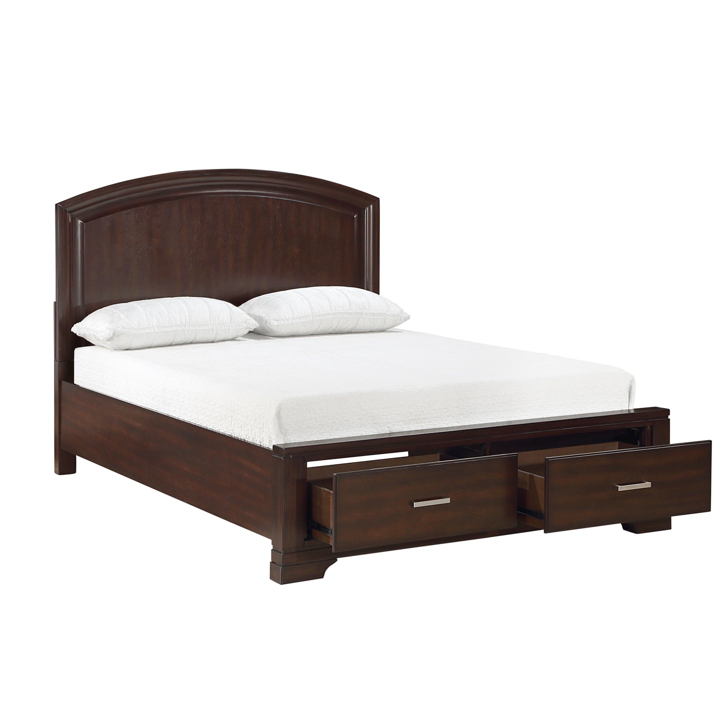 Hudson Queen Storage Platform Bed CHERRY