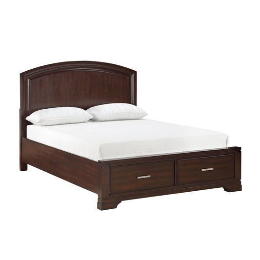 Hudson Queen Storage Platform Bed CHERRY