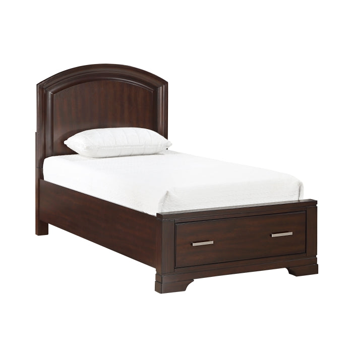 Hudson Twin Storage Platform Bed CHERRY