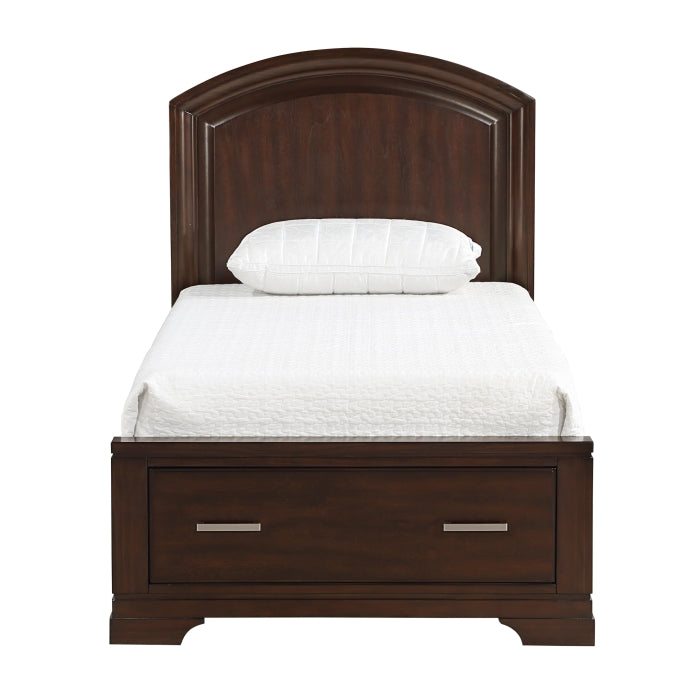 Hudson Twin Storage Platform Bed CHERRY