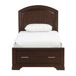 Hudson Twin Storage Platform Bed CHERRY
