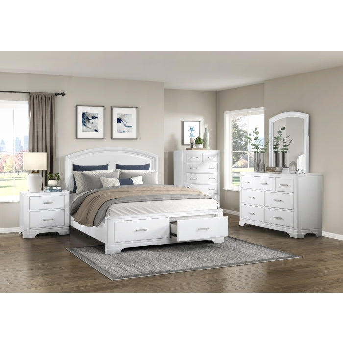 Hudson 5 Drawer Chest WHITE