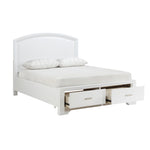 Hudson Queen Storage Platform Bed WHITE