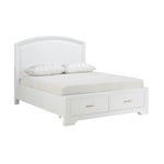 Hudson Queen Storage Platform Bed WHITE
