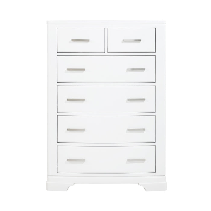 Hudson 5 Drawer Chest WHITE
