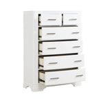 Hudson 5 Drawer Chest WHITE