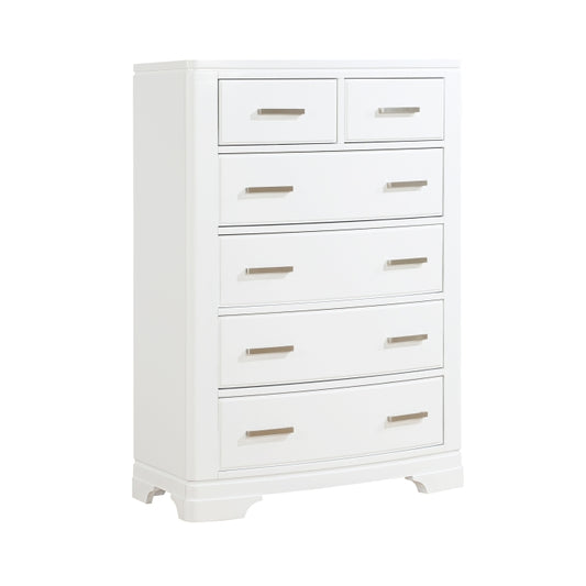 Hudson 5 Drawer Chest WHITE