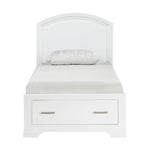 Hudson Twin Storage Platform Bed WHITE