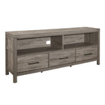 Bainbridge 66" TV Stand WEATHERED GREY