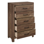 Corbin 5 Drawer Chest RUSTIC BROWN