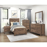 Corbin V2 Twin Bed RUSTIC BROWN