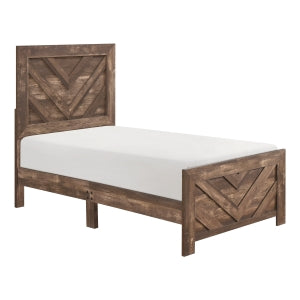 Corbin V2 Twin Bed RUSTIC BROWN