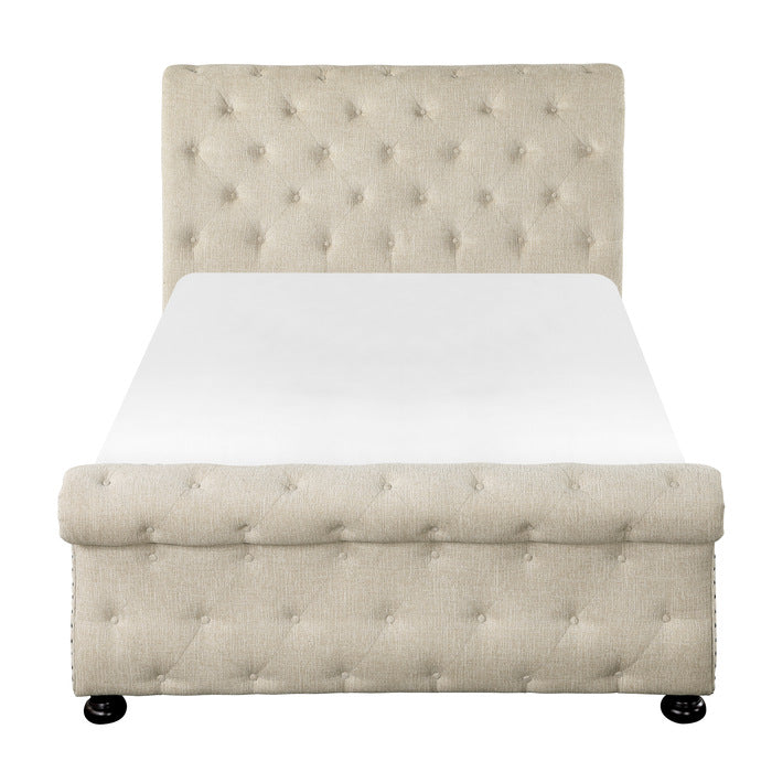 Crofton Queen Bed BEIGE