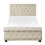 Crofton Queen Bed BEIGE