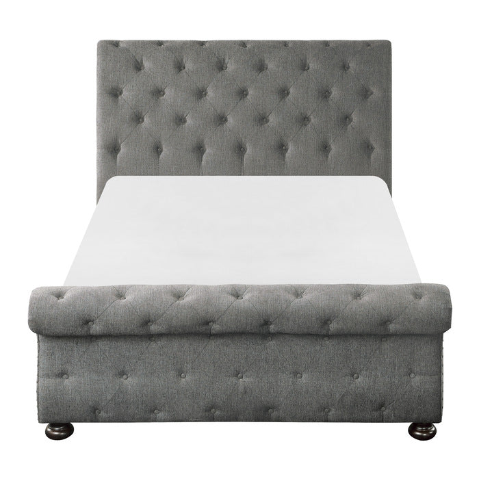 Crofton Queen Bed DARK GREY