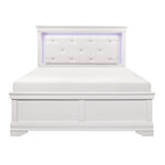Lana Queen Bed W/LED WHITE