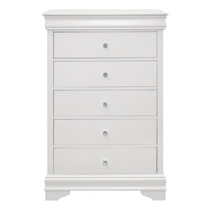 Lana 5 Drawer Chest WHITE