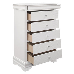 Lana 5 Drawer Chest WHITE