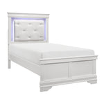 Lana Twin Bed W/LED WHITE