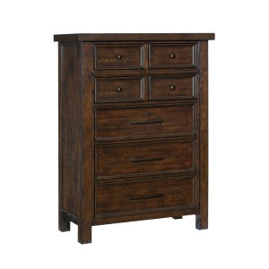 Logandale 5 Drawer Chest BROWN