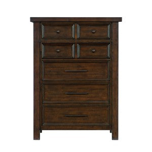 Logandale 5 Drawer Chest BROWN