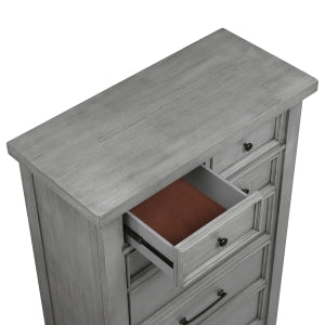 Logandale 5 Drawer Chest ANTIQUE GREY