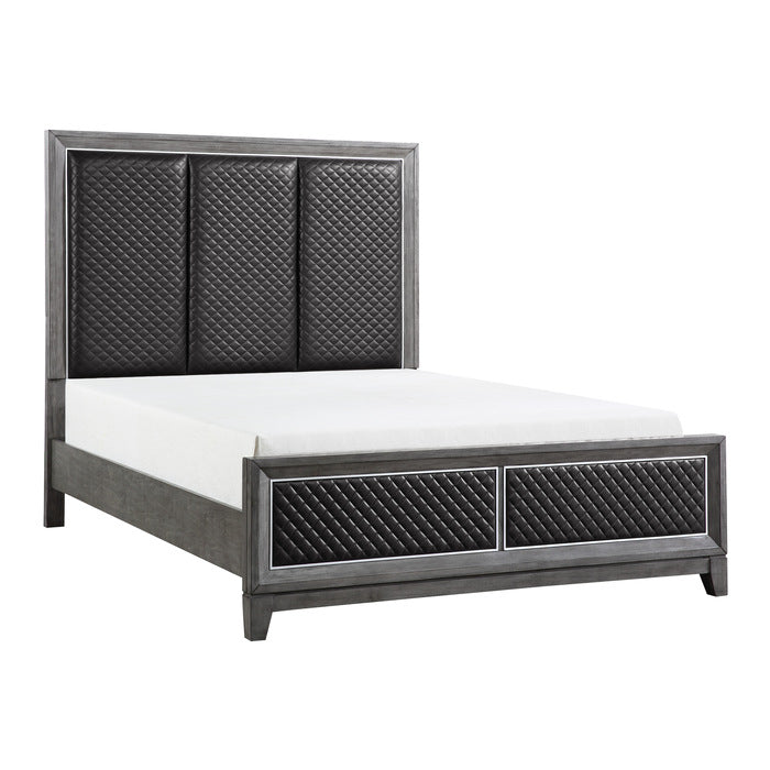 West End Queen Bed GREY