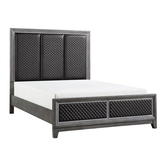 West End Queen Bed GREY