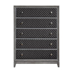 West End 5 Drawer Chest GREY