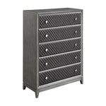West End 5 Drawer Chest GREY